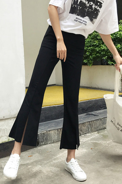 Нов модел дамски панталон с цепки - тип чарлстон