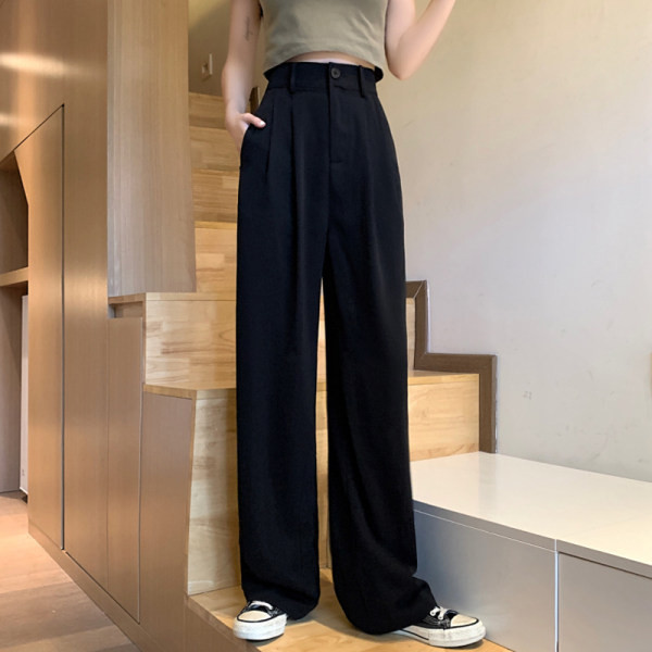 Модерен дамски широк панталон в няколко цвята 