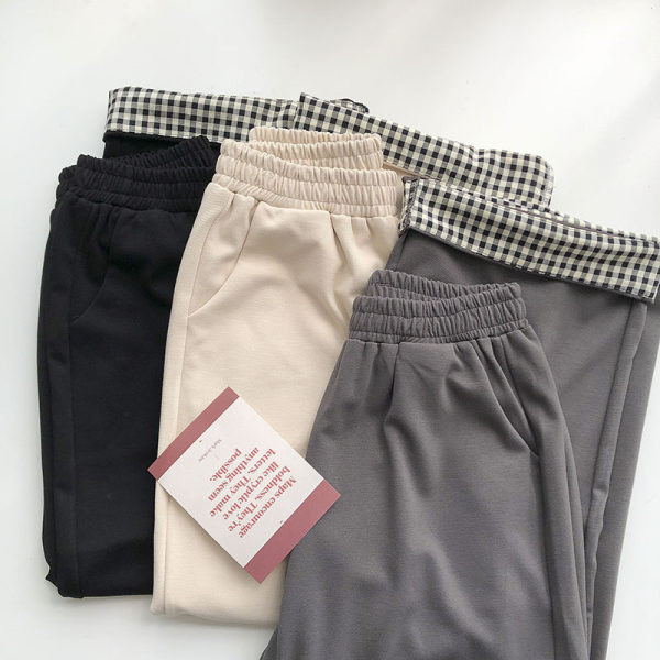 Ležerne ženske hlače na gumicu