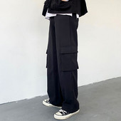 Pantaloni de dama model lat cu buzunare laterale