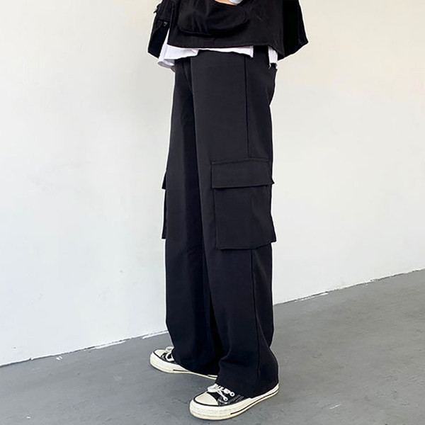 Pantaloni de dama model lat cu buzunare laterale