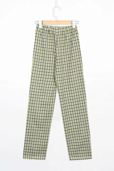 Прав модел кариран панталон за жени