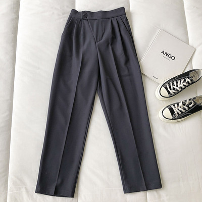 Pantaloni moderni de dama cu buzunar si talie inalta