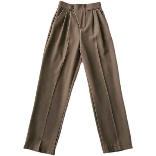 Pantaloni moderni de dama cu buzunar si talie inalta