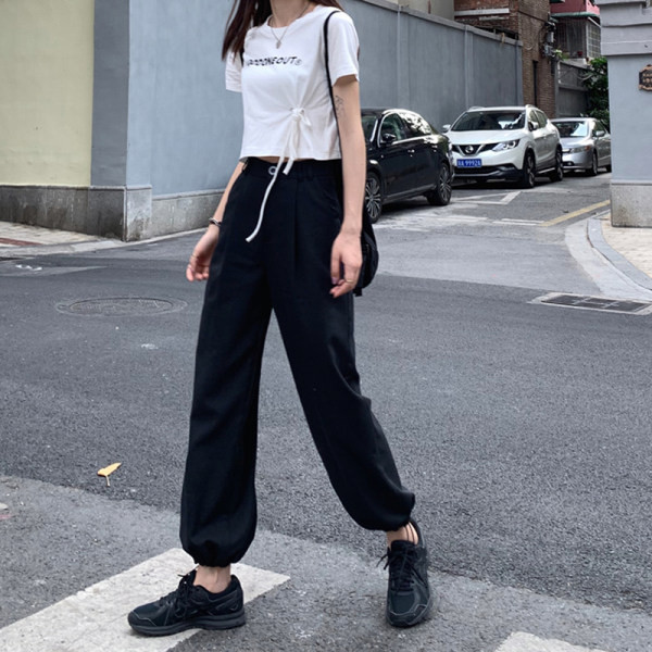 Pantaloni dama sport si casual cu elastic