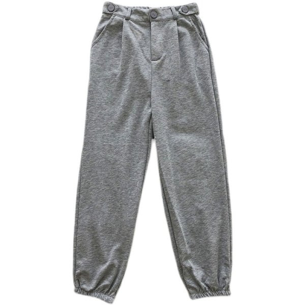 Pantaloni casual dama cu elastic la glezna