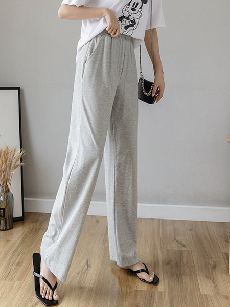 Pantaloni de dama cu talie elastica in trei culori