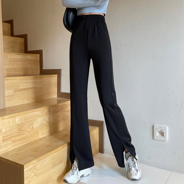 Model nou de pantaloni de dama cu crapaturi si talie elastica