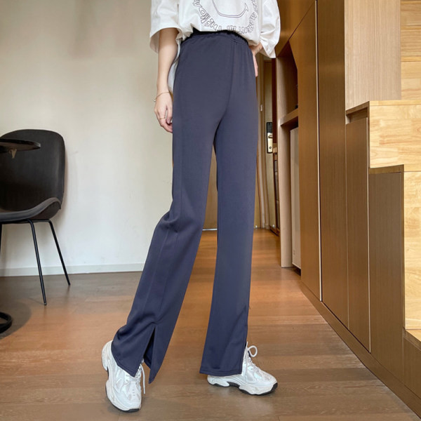 Model nou de pantaloni de dama cu crapaturi si talie elastica