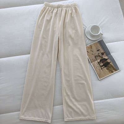 Pantaloni largi de dama elastici