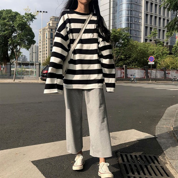 Ženske casual široke hlače jednobojni model