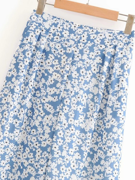 Pantaloni largi de dama cu lungime de 7/8