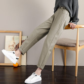 Нов модел дамски вълнен панталон с дължина 9/10