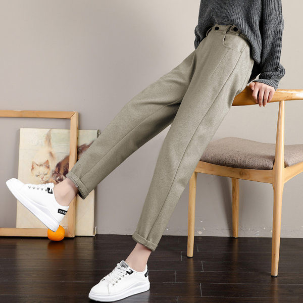 Нов модел дамски вълнен панталон с дължина 9/10