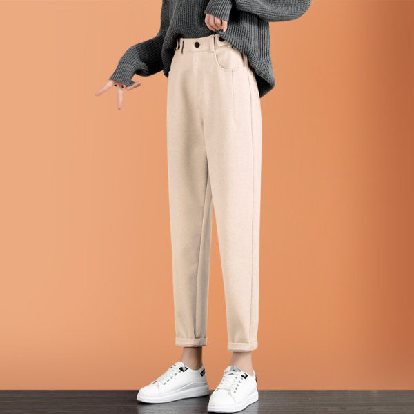 Нов модел дамски вълнен панталон с дължина 9/10