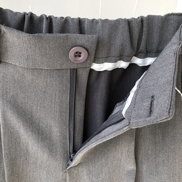 Pantaloni casual de dama cu talie inalta si buzunar