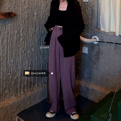 Pantaloni largi drepti de zi cu zi pentru femei