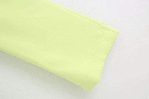 Pantaloni drepti de dama de culoare verde