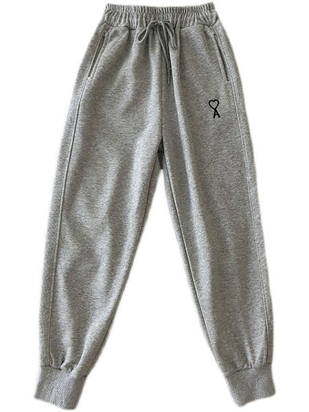 Ležerne ženske hlače s gumicom i vezom