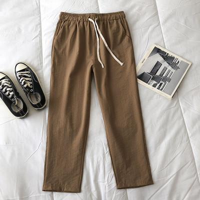 Ежедневен дамски пролетен панталон с връзки