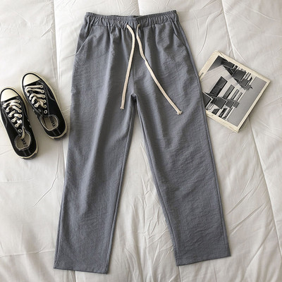 Ежедневен дамски пролетен панталон с връзки