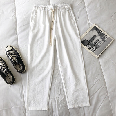 Ежедневен дамски пролетен панталон с връзки