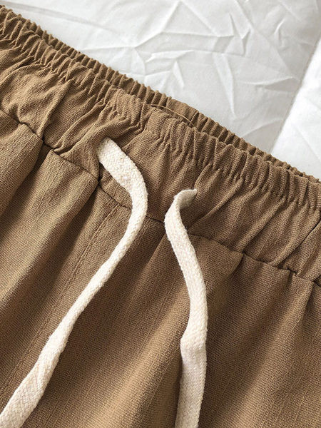 Ежедневен дамски пролетен панталон с връзки