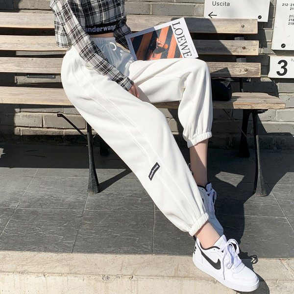 Ženske ležerne sportske hlače s elastičnim strukom