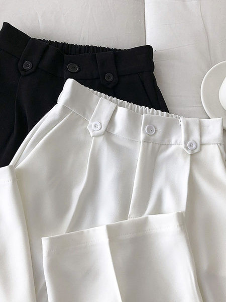 Pantaloni drepti de dama moderni cu talie inalta