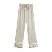 Широк модел ежедневен панталон с ластична талия