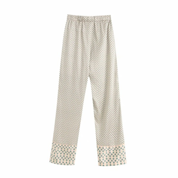 Широк модел ежедневен панталон с ластична талия