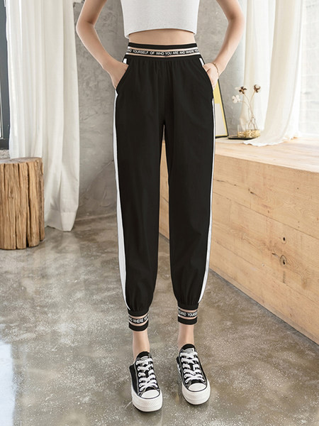 Pantaloni casual dama cu margini si buzunare