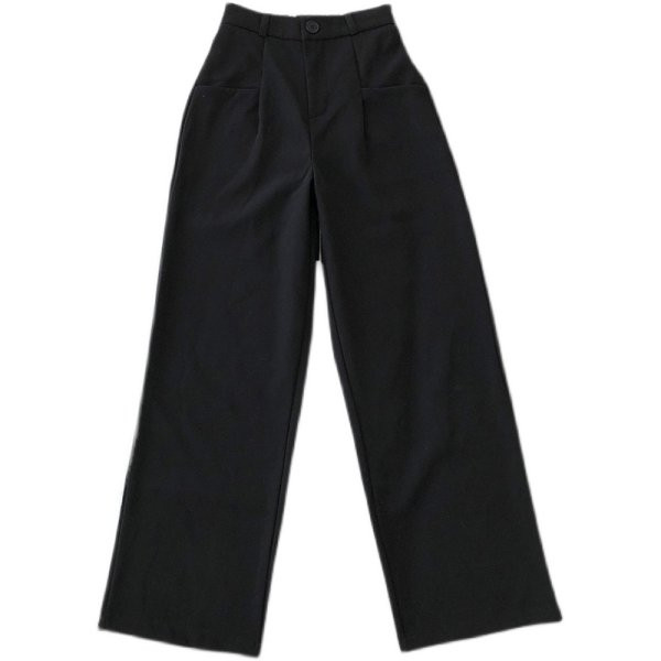 Дамски панталон с  джобове и висока талия