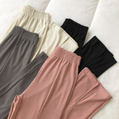 Pantaloni casual dama cu elastic - model drept