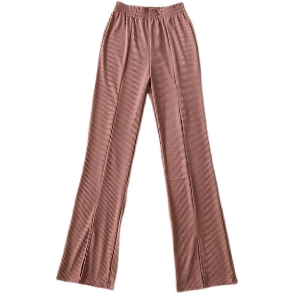 Pantaloni casual dama cu elastic - model drept
