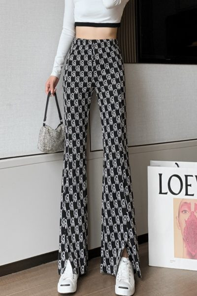 Дамски панталони с висока талия в три цвята