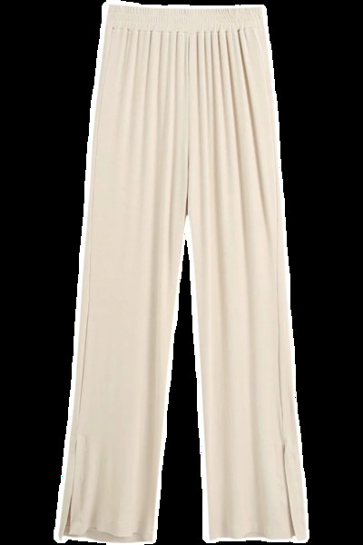 Ležerne široke hlače s elastičnim strukom za žene