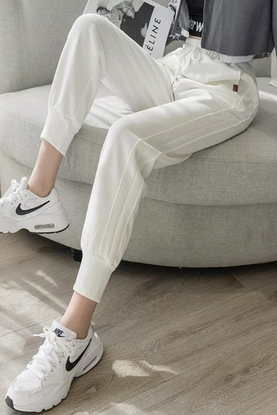 Pantaloni sport casual dama in mai multe culori cu talie inalta