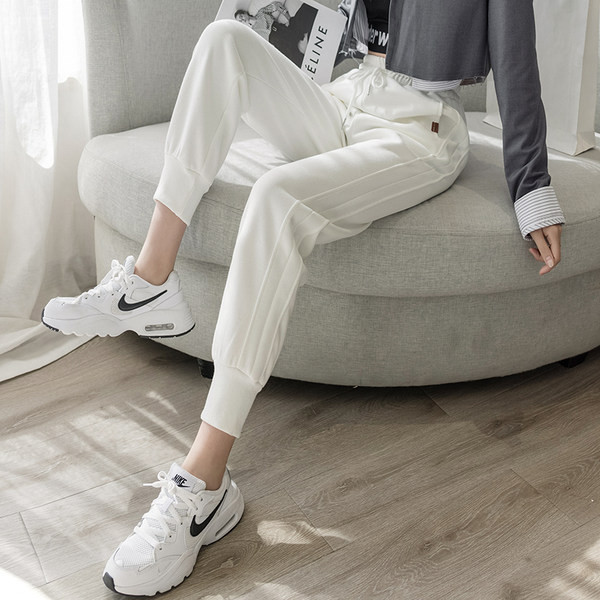 Pantaloni sport casual dama in mai multe culori cu talie inalta