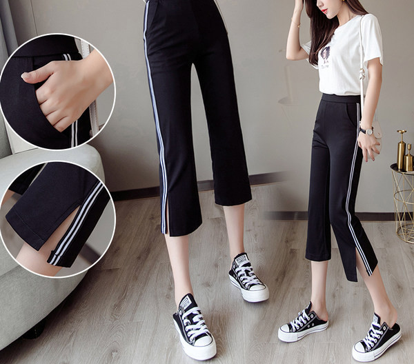 Спортно-ежедневен дамски панталон с дължина 7/8