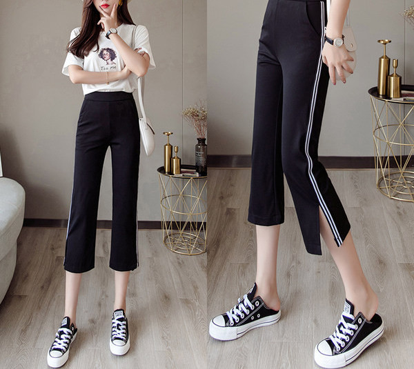 Спортно-ежедневен дамски панталон с дължина 7/8