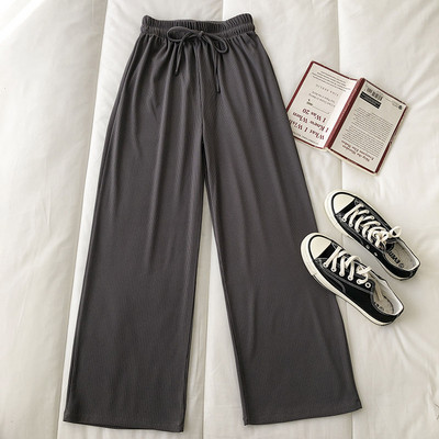 Pantaloni de dama elastici cu talie inalta