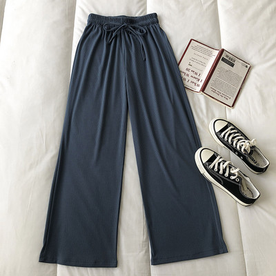 Pantaloni de dama elastici cu talie inalta