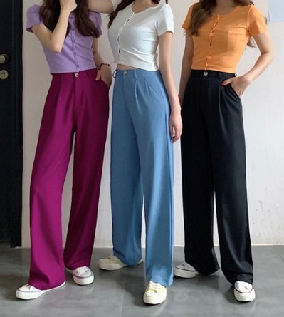 Ženske široke hlače u više boja
