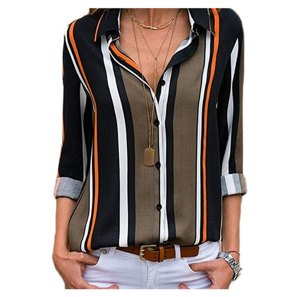 Дамска риза на райе в интересни комбинации от свежи цветове