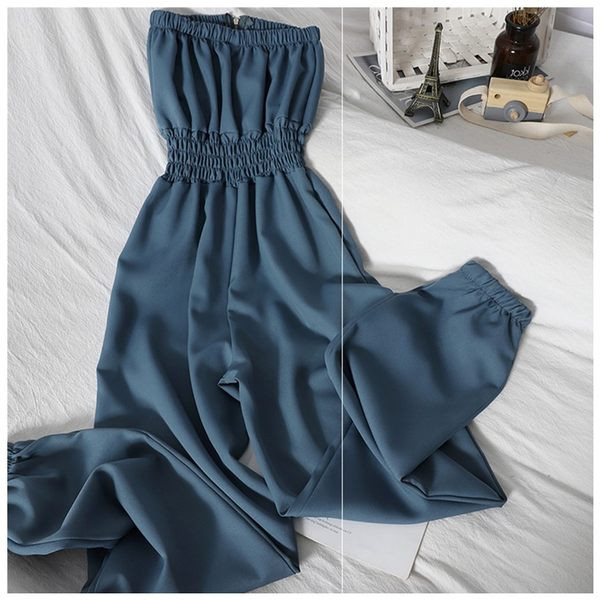 Salopeta lunga de dama cu talie elastica