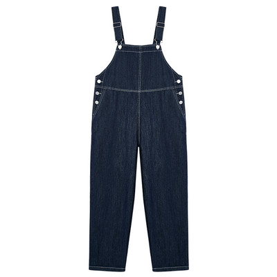 Salopeta lunga de dama cu buzunare si bretele