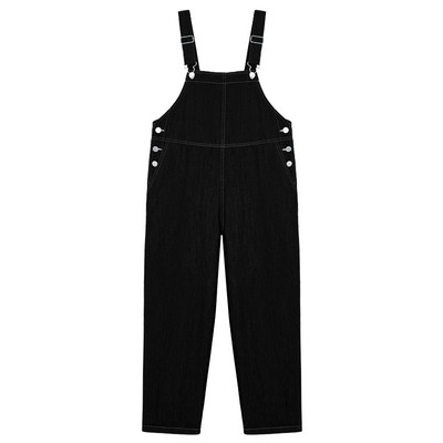 Salopeta lunga de dama cu buzunare si bretele