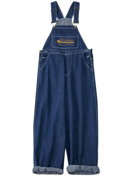 Salopeta de dama cu inscriptie si broderie