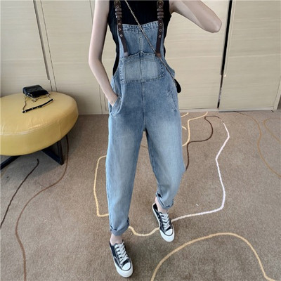 Νέο μοντέλο γυναικεία ολόσωμη φόρμας τζιν σε μπλε χρώμα